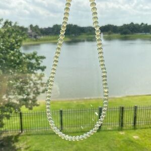 Opalescent Crystal Choker Necklace, Golden Aura, Neutral, Sparkly, Aura Effect